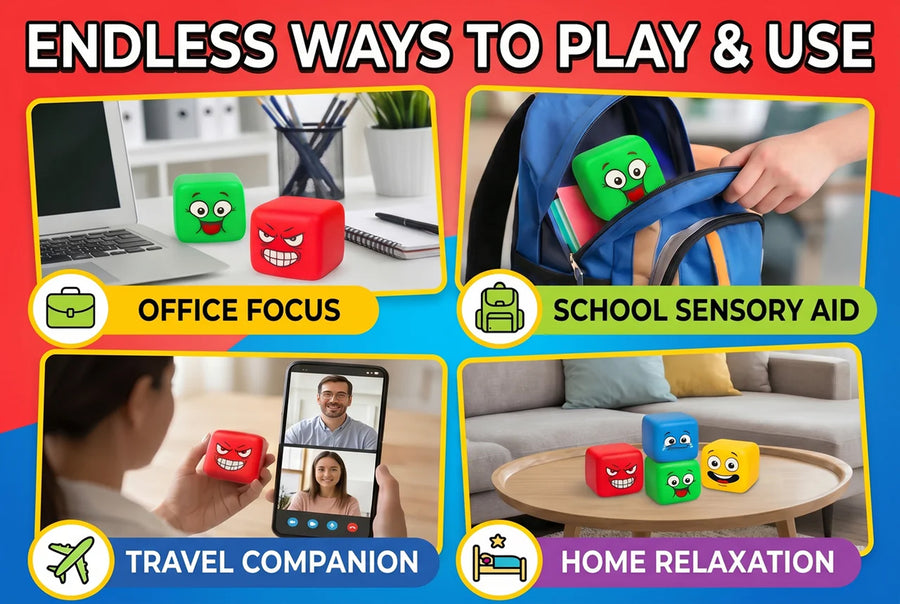 FACE CUBE SQUISHY
