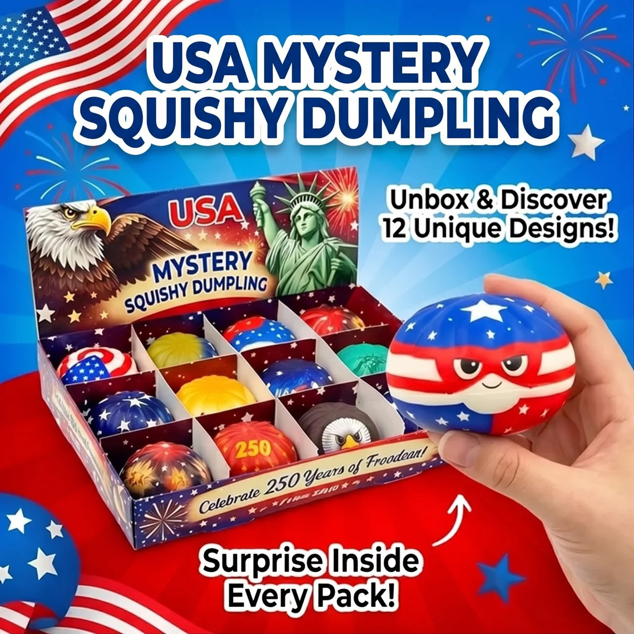 USA MYSTERY SQUISHY DUMPLING