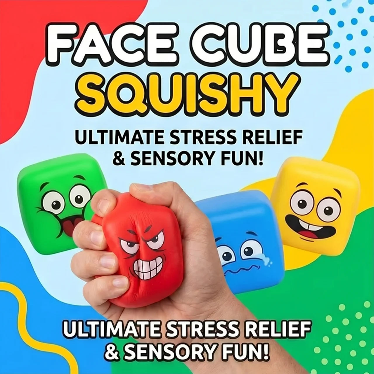 FACE CUBE SQUISHY
