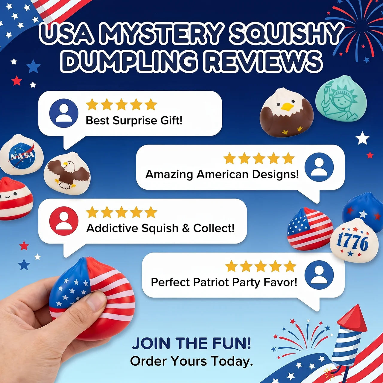 USA MYSTERY SQUISHY DUMPLING